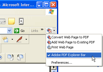 Easy PDF Browsing in Internet Explorer