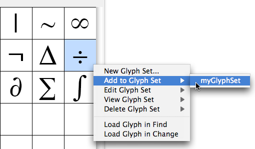 Add Glyph to Glyphset