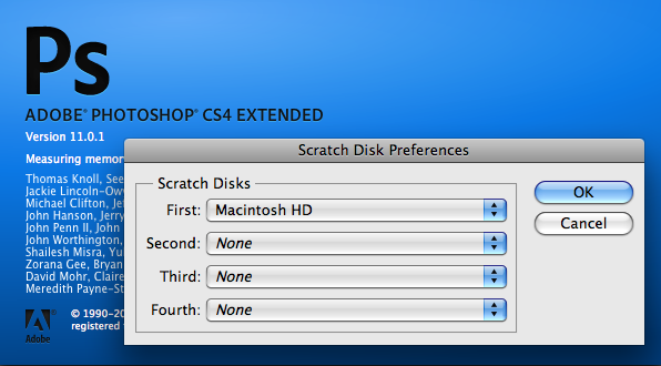 Scratch Disk Preferences