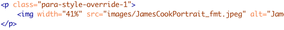 html code sample