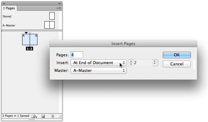 Screenshot of Numbering and Sections Options dialog box